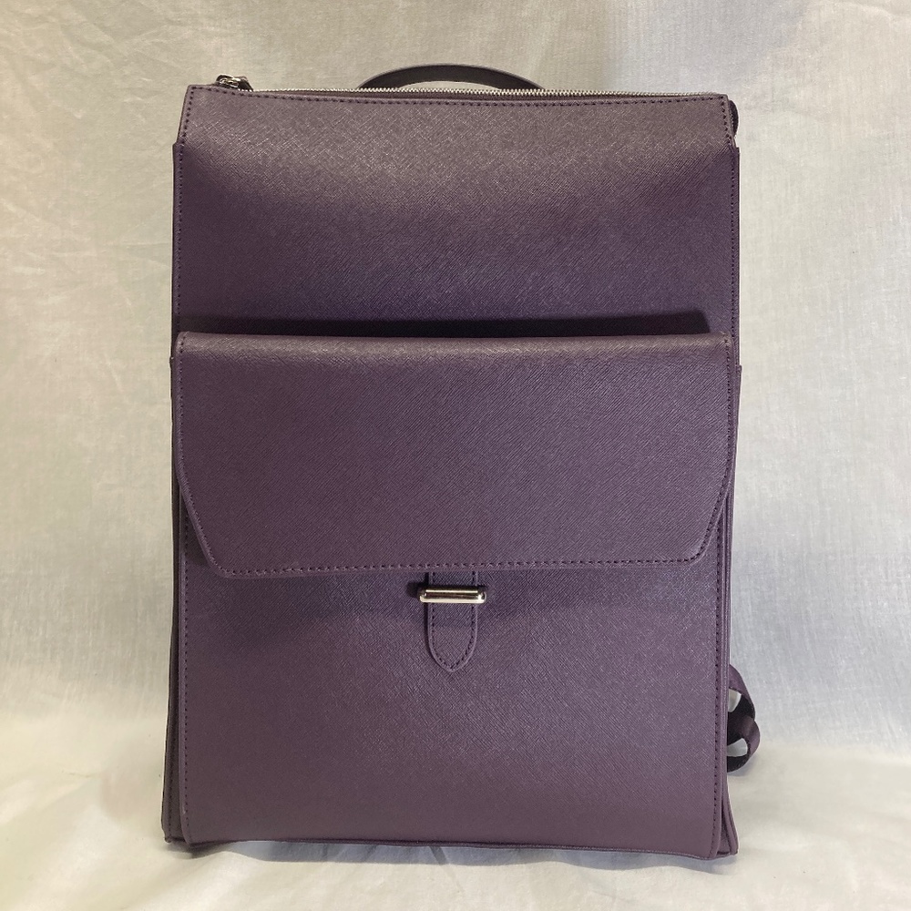 Women's Samsonite Business Leather Contemporary Backpack Port/Wine Color